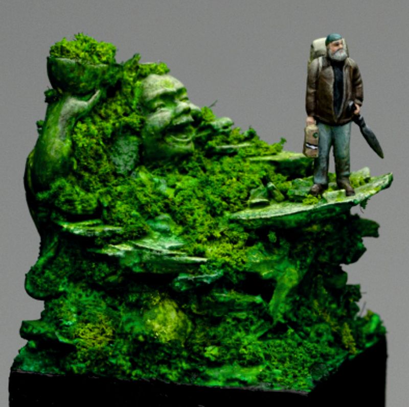 Dirty Down - Water Soluble Paint - Moss 25ml pot